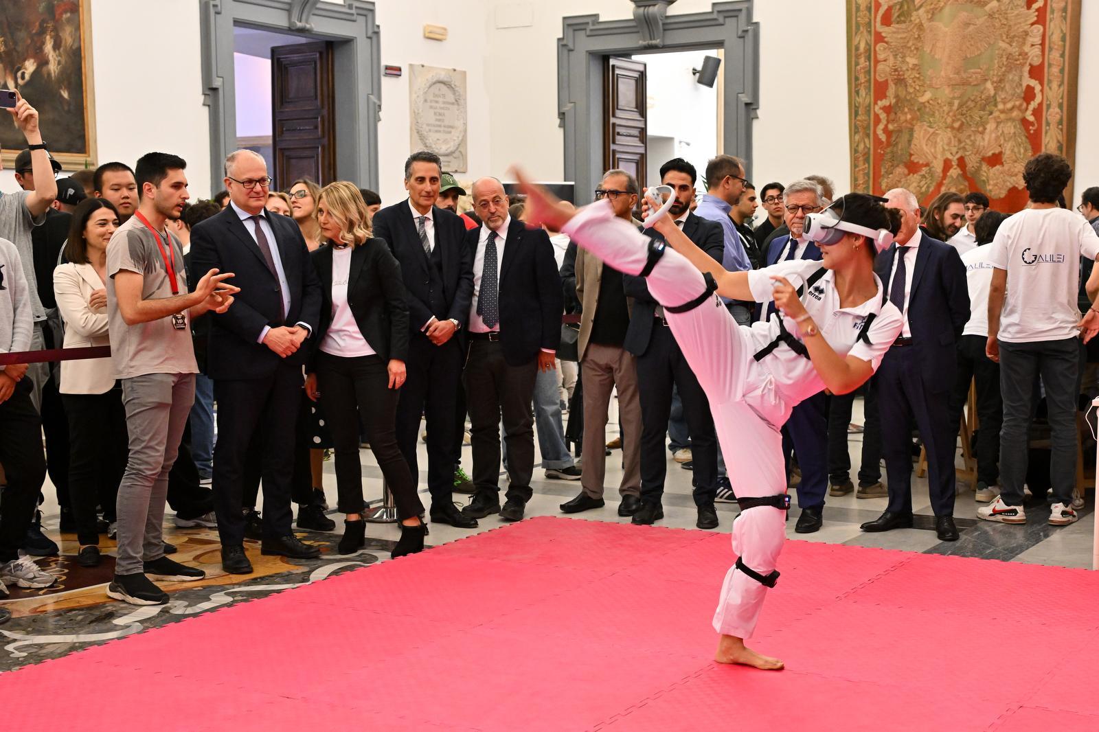 Virtual Taekwondo: Gaming Session